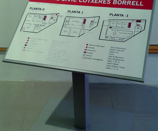 Centre cívic Cotxeres Borrell - Braille